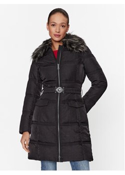 Guess Płaszcz zimowy W3BL28 WFQW2 Czarny Regular Fit ze sklepu MODIVO w kategorii Płaszcze damskie - zdjęcie 168634099