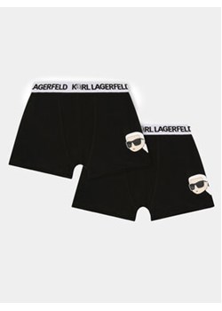 Karl Lagerfeld Kids Komplet 2 par bokserek Z20104 M Czarny ze sklepu MODIVO w kategorii Majtki dziecięce - zdjęcie 168634176