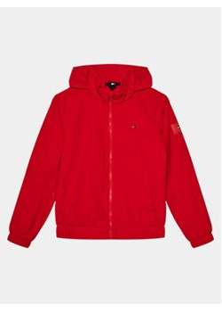 Tommy Hilfiger Wiatrówka Essential Jacket KB0KB09104 Czerwony Regular Fit ze sklepu MODIVO w kategorii Kurtki chłopięce - zdjęcie 168634699