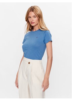 Tommy Hilfiger T-Shirt 1985 WW0WW37857 Niebieski Slim Fit ze sklepu MODIVO w kategorii Bluzki damskie - zdjęcie 168635157