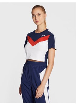 Fila T-Shirt Biella FAW0272 Granatowy Slim Fit ze sklepu MODIVO w kategorii Bluzki damskie - zdjęcie 168636389