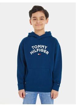 Tommy Hilfiger Bluza KB0KB08490 M Niebieski Regular Fit ze sklepu MODIVO w kategorii Bluzy chłopięce - zdjęcie 168636859