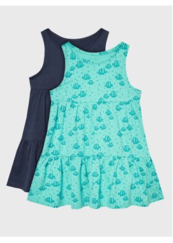 Zippy Komplet 2 sukienek ZKGAP0501 23030 Kolorowy Regular Fit ze sklepu MODIVO w kategorii Sukienki dziewczęce - zdjęcie 168636865