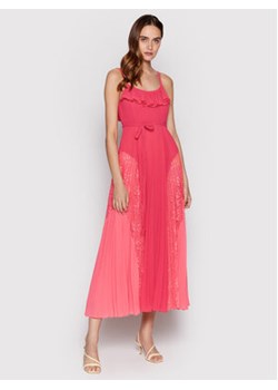 TWINSET Sukienka koktajlowa 221TT2477 Różowy Regular Fit ze sklepu MODIVO w kategorii Sukienki - zdjęcie 168636885