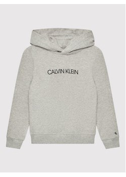 Calvin Klein Jeans Bluza Institutional IU0IU00163 Szary Regular Fit ze sklepu MODIVO w kategorii Bluzy chłopięce - zdjęcie 168637056