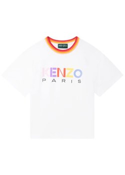 Kenzo Kids T-Shirt K15630 S Biały Regular Fit ze sklepu MODIVO w kategorii Bluzki dziewczęce - zdjęcie 168637819