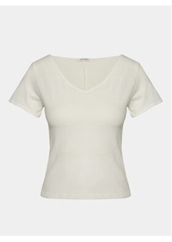 American Vintage T-Shirt Aksun AK02DE24 Biały Regular Fit ze sklepu MODIVO w kategorii Bluzki damskie - zdjęcie 168637888