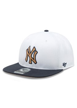 47 Brand Czapka z daszkiem MLB New York Yankees Corkscrew 47 CAPTAIN B-CORKS17WBP-WH Biały ze sklepu MODIVO w kategorii Czapki z daszkiem męskie - zdjęcie 168638307