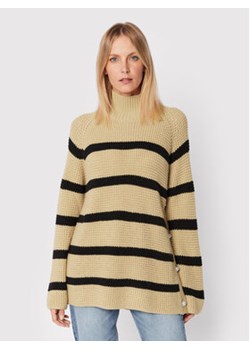 Custommade Sweter Talna Stripes 999212319 Beżowy Relaxed Fit ze sklepu MODIVO w kategorii Swetry damskie - zdjęcie 168638329