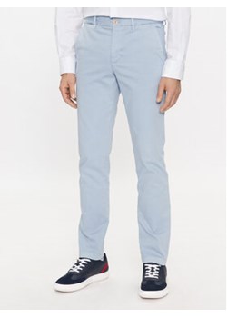 Tommy Hilfiger Spodnie materiałowe Bleecker MW0MW32132 Niebieski Slim Fit ze sklepu MODIVO w kategorii Spodnie męskie - zdjęcie 168638525