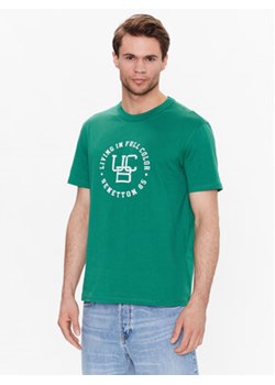 United Colors Of Benetton T-Shirt 3YR3U1050 Zielony Regular Fit ze sklepu MODIVO w kategorii T-shirty męskie - zdjęcie 168638609