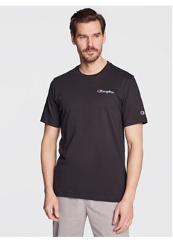Champion T-Shirt Small Script Logo Embroidery 218006 Czarny Regular Fit ze sklepu MODIVO w kategorii T-shirty męskie - zdjęcie 168639469
