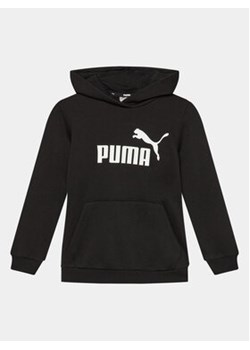 Puma Bluza Ess Logo 587031 Czarny Regular Fit ze sklepu MODIVO w kategorii Bluzy chłopięce - zdjęcie 168639597