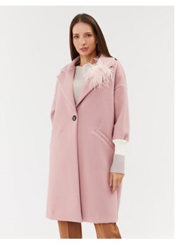 Maryley Płaszcz przejściowy 23IB148/M11 Różowy Regular Fit ze sklepu MODIVO w kategorii Płaszcze damskie - zdjęcie 168639815