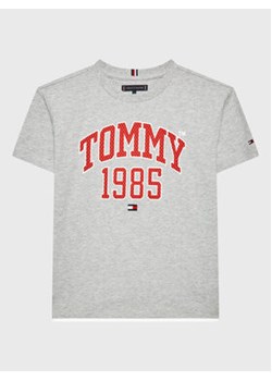 Tommy Hilfiger T-Shirt Varsity KB0KB08206 D Szary Regular Fit ze sklepu MODIVO w kategorii T-shirty chłopięce - zdjęcie 168640496