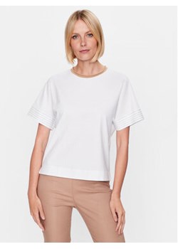 Peserico T-Shirt S06658J0 Biały Relaxed Fit ze sklepu MODIVO w kategorii Bluzki damskie - zdjęcie 168640885