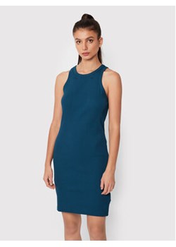 G-Star Raw Sukienka codzienna Engineered Rib D21384-C678-1861 Niebieski Slim Fit ze sklepu MODIVO w kategorii Sukienki - zdjęcie 168641015