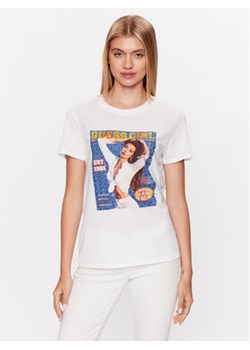 Guess T-Shirt Girl Easy W3GI18 K9SN1 Biały Regular Fit ze sklepu MODIVO w kategorii Bluzki damskie - zdjęcie 168641269