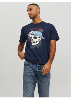 Jack&Jones T-Shirt Roxbury 12227779 Granatowy Regular Fit ze sklepu MODIVO w kategorii T-shirty męskie - zdjęcie 168641339