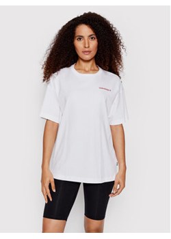 Converse T-Shirt Strawberry 10023938-A02 Biały Relaxed Fit ze sklepu MODIVO w kategorii Bluzki damskie - zdjęcie 168641428