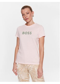 Boss T-Shirt 50468356 Różowy Regular Fit ze sklepu MODIVO w kategorii Bluzki damskie - zdjęcie 168642607