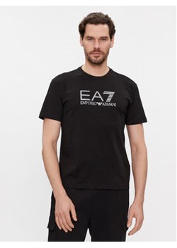 EA7 Emporio Armani T-Shirt 6RPT71 PJM9Z 1200 Czarny Regular Fit ze sklepu MODIVO w kategorii T-shirty męskie - zdjęcie 168642637