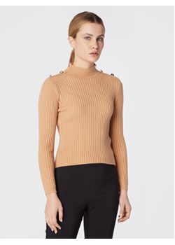 Rinascimento Sweter CFM0010955003 Beżowy Slim Fit ze sklepu MODIVO w kategorii Swetry damskie - zdjęcie 168642895
