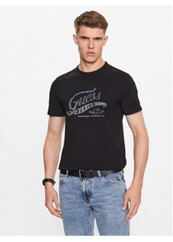 Guess T-Shirt M3YI27 J1314 Czarny Slim Fit ze sklepu MODIVO w kategorii T-shirty męskie - zdjęcie 168642939