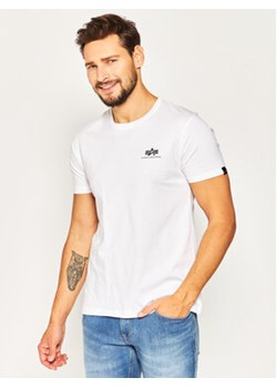 Alpha Industries T-Shirt Basic 188505 Biały Regular Fit ze sklepu MODIVO w kategorii T-shirty męskie - zdjęcie 168643029
