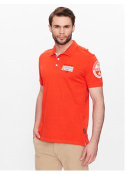 Napapijri Polo E-Amundsen NP0A4H6A Pomarańczowy Regular Fit ze sklepu MODIVO w kategorii T-shirty męskie - zdjęcie 168643657