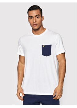 Lyle & Scott T-Shirt Contrast Pocket TS831VOG Biały Regular Fit ze sklepu MODIVO w kategorii T-shirty męskie - zdjęcie 168643665