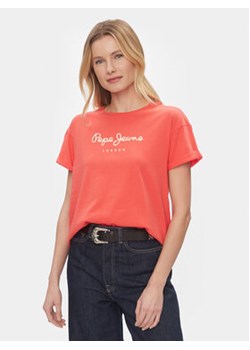 Pepe Jeans T-Shirt Helga PL505761 Czerwony Regular Fit ze sklepu MODIVO w kategorii Bluzki damskie - zdjęcie 168643757