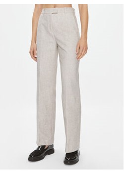 Marella Spodnie materiałowe Balbo2 2337860336200 Beżowy Regular Fit ze sklepu MODIVO w kategorii Spodnie damskie - zdjęcie 168644858