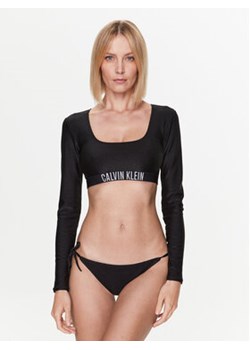 Calvin Klein Swimwear Góra od bikini KW0KW01979 Czarny ze sklepu MODIVO w kategorii Stroje kąpielowe - zdjęcie 168645145