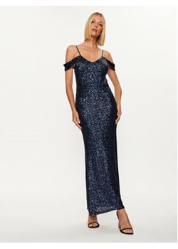 Rinascimento Sukienka wieczorowa CFC0115186003 Granatowy Regular Fit ze sklepu MODIVO w kategorii Sukienki - zdjęcie 168646176