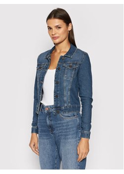 Noisy May Kurtka jeansowa Debra 27001163 Niebieski Slim Fit ze sklepu MODIVO w kategorii Kurtki damskie - zdjęcie 168646206