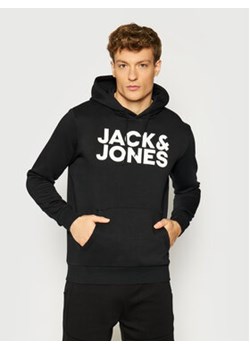 Jack&Jones Bluza Corp Logo 12152840 Czarny Regular Fit ze sklepu MODIVO w kategorii Bluzy męskie - zdjęcie 168647356