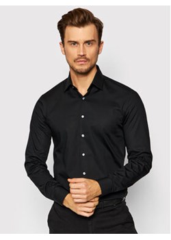 Calvin Klein Koszula Poplin K10K108229 Czarny Slim Fit ze sklepu MODIVO w kategorii Koszule męskie - zdjęcie 168647708