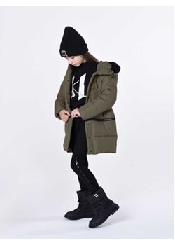 Karl Lagerfeld Kids Legginsy Z14213 S Czarny Slim Fit ze sklepu MODIVO w kategorii Spodnie dziewczęce - zdjęcie 168647765