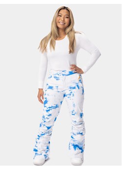 Roxy Spodnie narciarskie Chloe Kim Pt Snpt ERJTP03222 Biały Regular Fit ze sklepu MODIVO w kategorii Spodnie damskie - zdjęcie 168648017