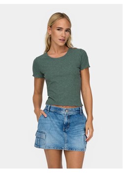 ONLY T-Shirt Emma 15201206 Zielony Slim Fit ze sklepu MODIVO w kategorii Bluzki damskie - zdjęcie 168649138