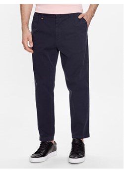 Boss Spodnie materiałowe 50489106 Granatowy Slim Fit ze sklepu MODIVO w kategorii Spodnie męskie - zdjęcie 168649787