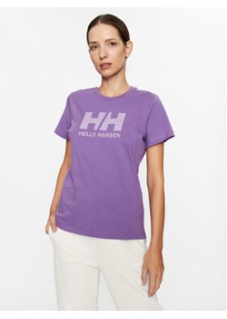 Helly Hansen T-Shirt Logo 34112 Fioletowy Regular Fit ze sklepu MODIVO w kategorii Bluzki damskie - zdjęcie 168649867