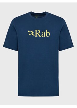 Rab T-Shirt Stance Logo Tee QCB-08-DI Granatowy Regular Fit ze sklepu MODIVO w kategorii T-shirty męskie - zdjęcie 168649979