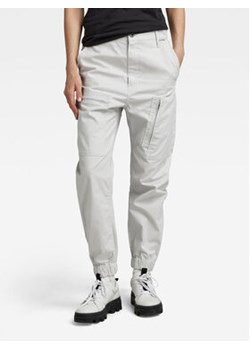 G-Star Raw Spodnie materiałowe D22884-D387-D607 Écru Boyfriend Fit ze sklepu MODIVO w kategorii Spodnie damskie - zdjęcie 168650058