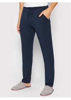 Hanro Spodnie piżamowe 5040 Granatowy Regular Fit ze sklepu MODIVO w kategorii Piżamy męskie - zdjęcie 168650079