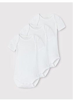 NAME IT Komplet 3 par body dziecięcych 13209202 Biały Regular Fit ze sklepu MODIVO w kategorii Body niemowlęce - zdjęcie 168650359