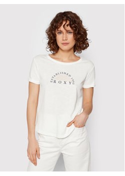 Roxy T-Shirt Oceanaholic ERJZT05354 Biały Relaxed Fit ze sklepu MODIVO w kategorii Bluzki damskie - zdjęcie 168650495