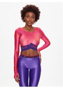 Versace Jeans Couture Bluzka 74HAH222 Różowy Slim Fit ze sklepu MODIVO w kategorii Bluzki damskie - zdjęcie 168650779