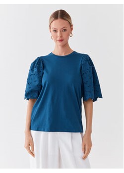 United Colors Of Benetton T-Shirt 3PQYD103R Niebieski Regular Fit ze sklepu MODIVO w kategorii Bluzki damskie - zdjęcie 168651167